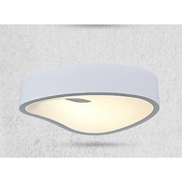 Pendellamper 1 Lys Moderne Hvitt Metall Og Akryl