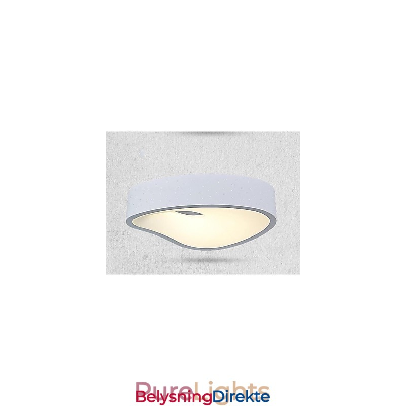 Pendellamper 1 Lys Moderne Hvitt Metall Og Akryl