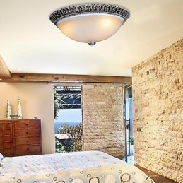 Mørkebrun Innfelt Lys Glassharpiksmønster Utskjæring Europeisk Klassisk