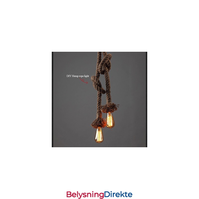 1 Lys Diy Kunst Hamptaulys Kreativ Hamptau-Dråpelys