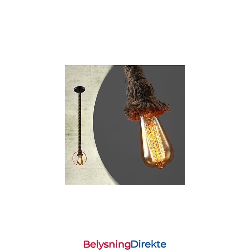 1 Lys Diy Kunst Hamptaulys Kreativ Hamptau-Dråpelys