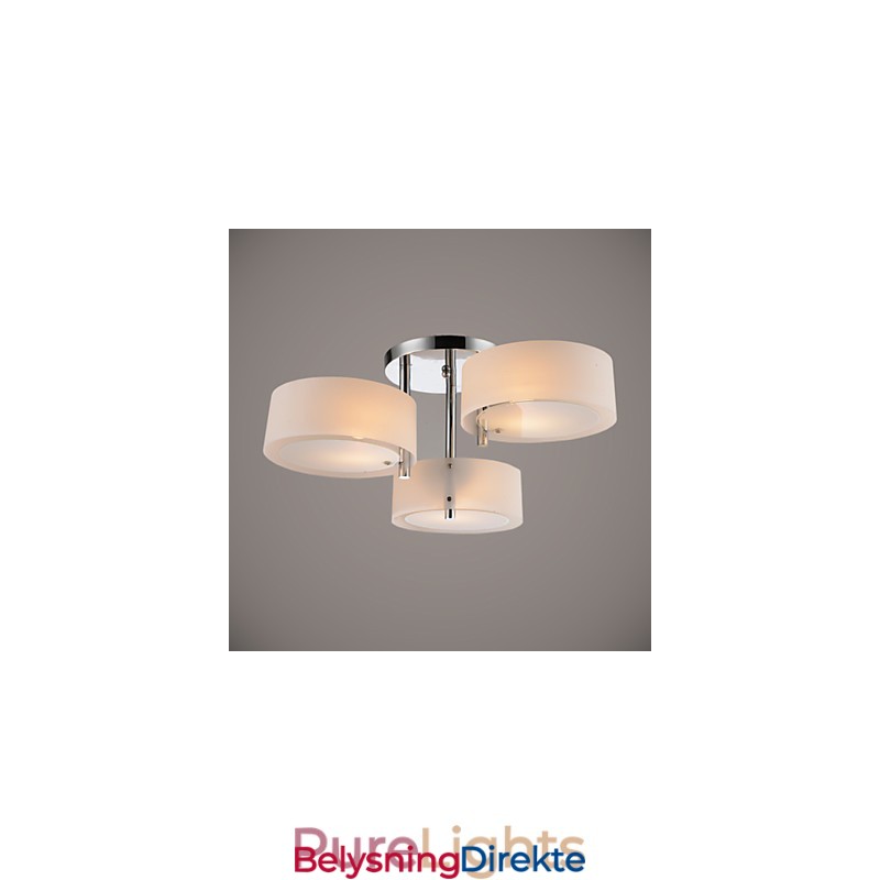Innfelt Moderne Samtidsstil Taklampe Metall Med 3 Lys