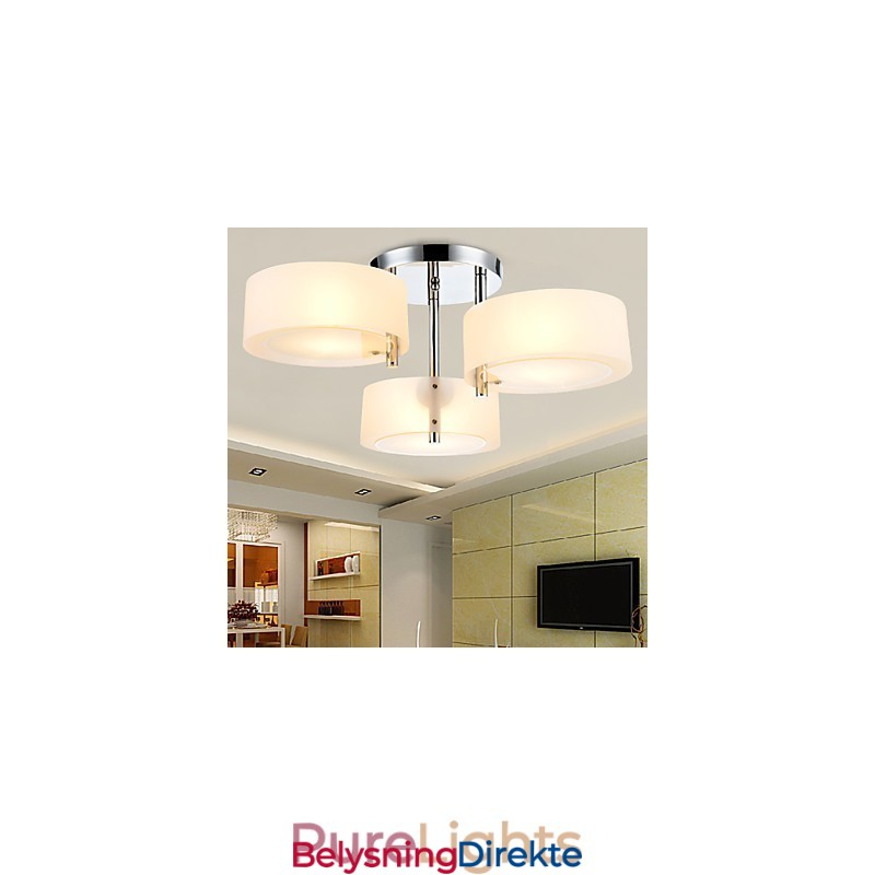 Innfelt Moderne Samtidsstil Taklampe Metall Med 3 Lys