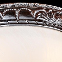 Innfelt Lampe I Glassharpiks, Sølvutskjæring, Retro, Europeisk Klassisk