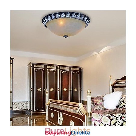 Innfelt Lysmønster Glassharpiks Sølvutskjæring Europeisk Klassisk