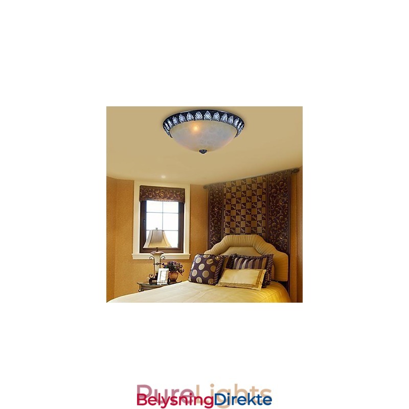 Innfelt Lysmønster Glassharpiks Sølvutskjæring Europeisk Klassisk