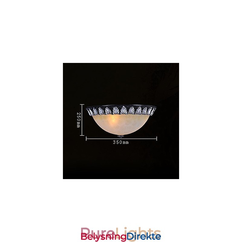 Innfelt Lysmønster Glassharpiks Sølvutskjæring Europeisk Klassisk