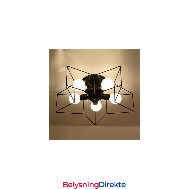 Kort Femkantet Stjernebelysning Personlig Moderne Taklampe Barnehuslamper
