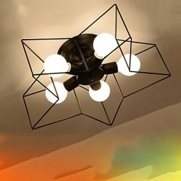 Kort Femkantet Stjernebelysning Personlig Moderne Taklampe Barnehuslamper