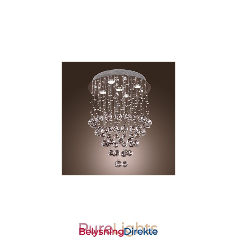 Krystalllysekrone Med 5 Lysdioder (K9-Krystall)