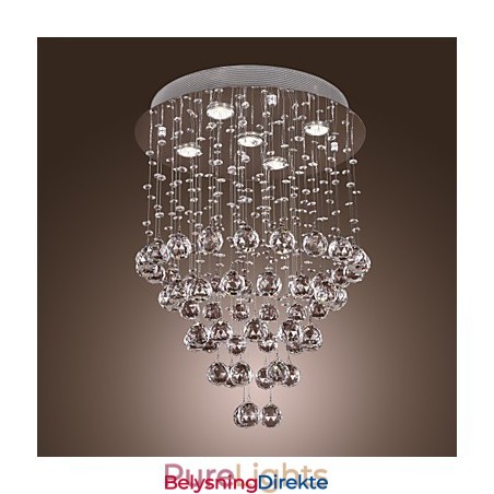 Krystalllysekrone Med 5 Lysdioder (K9-Krystall)