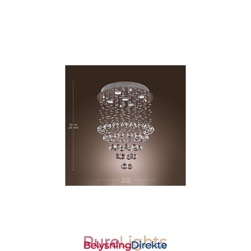 Krystalllysekrone Med 5 Lysdioder (K9-Krystall)