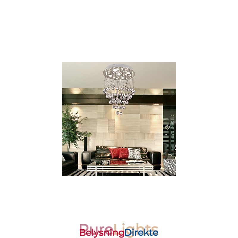 Krystalllysekrone Med 5 Lysdioder (K9-Krystall)