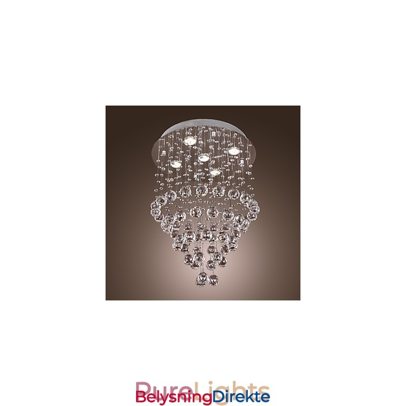 Krystalllysekrone Med 5 Lysdioder (K9-Krystall)