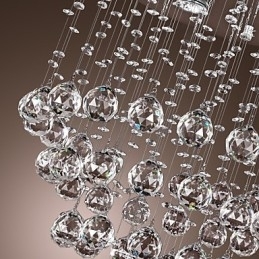 Krystalllysekrone Med 5 Lysdioder (K9-Krystall)