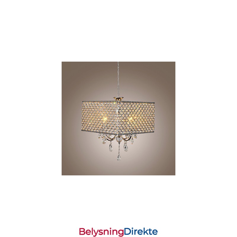 Moderne Samtidskunst Trommekrystallmaleri Metalllysekrone