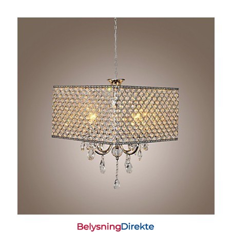 Moderne Samtidskunst Trommekrystallmaleri Metalllysekrone