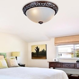 Innfelt Lampe I Glassharpiks, Sølvutskjæring, Europeisk Klassisk