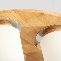 Høy Lysstyrke Originale Tre Moderne Taklamper I Landlig Stil