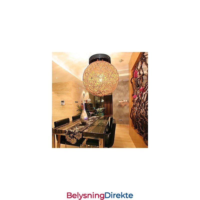 Taklampe Med 1 Lys I Kuleformet Skjerm