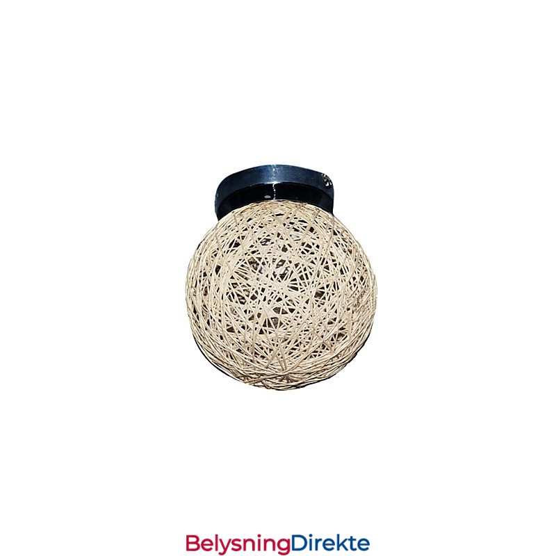 Taklampe Med 1 Lys I Kuleformet Skjerm