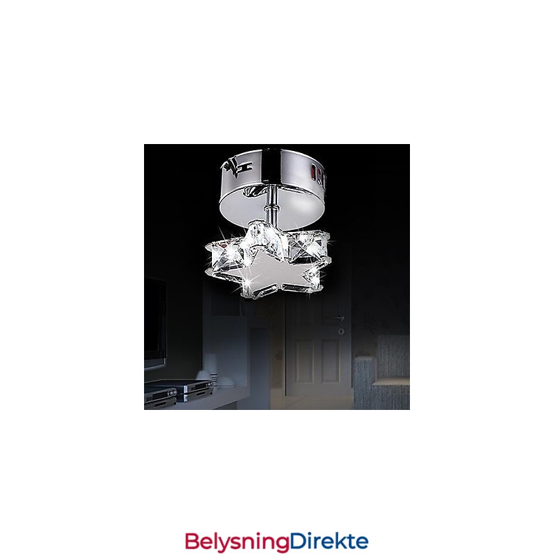 Moderne Samtidskunst Krystall Metall Innfelt