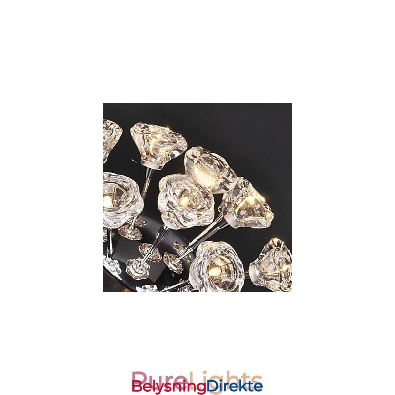 Moderne Samtidsriktig Rustikk Hytte Krom Metall Innfelt Montering