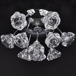 Moderne Samtidsriktig Rustikk Hytte Krom Metall Innfelt Montering