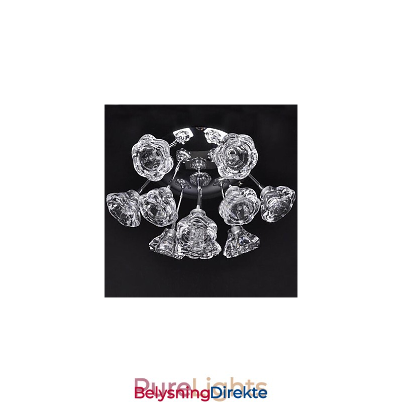 Moderne Samtidsriktig Rustikk Hytte Krom Metall Innfelt Montering