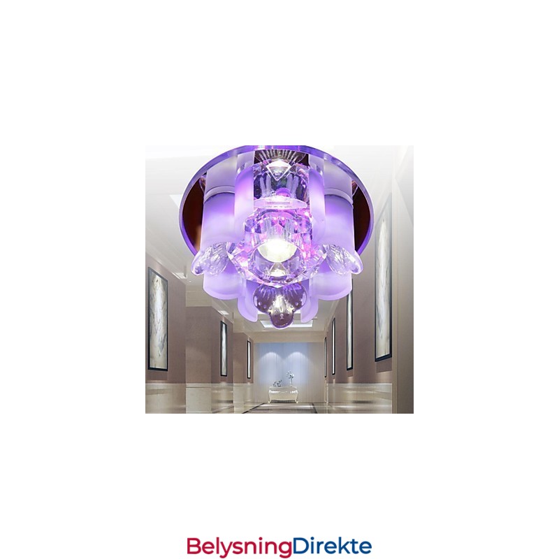 Moderne Samtidskunst Krystall Metall Innfelt