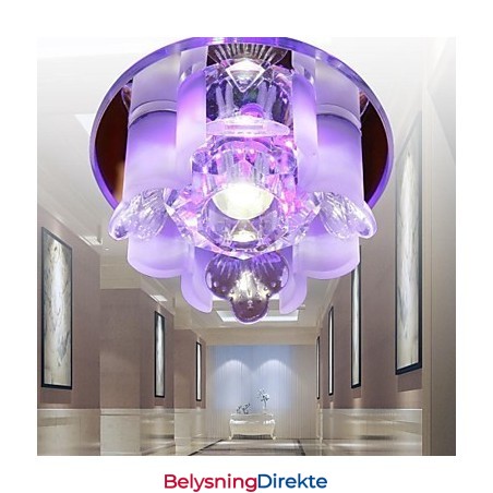 Moderne Samtidskunst Krystall Metall Innfelt