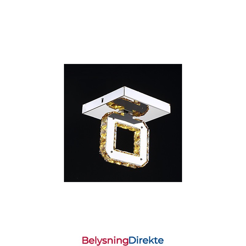 Moderne Samtidskunst Krystall Metall Innfelt