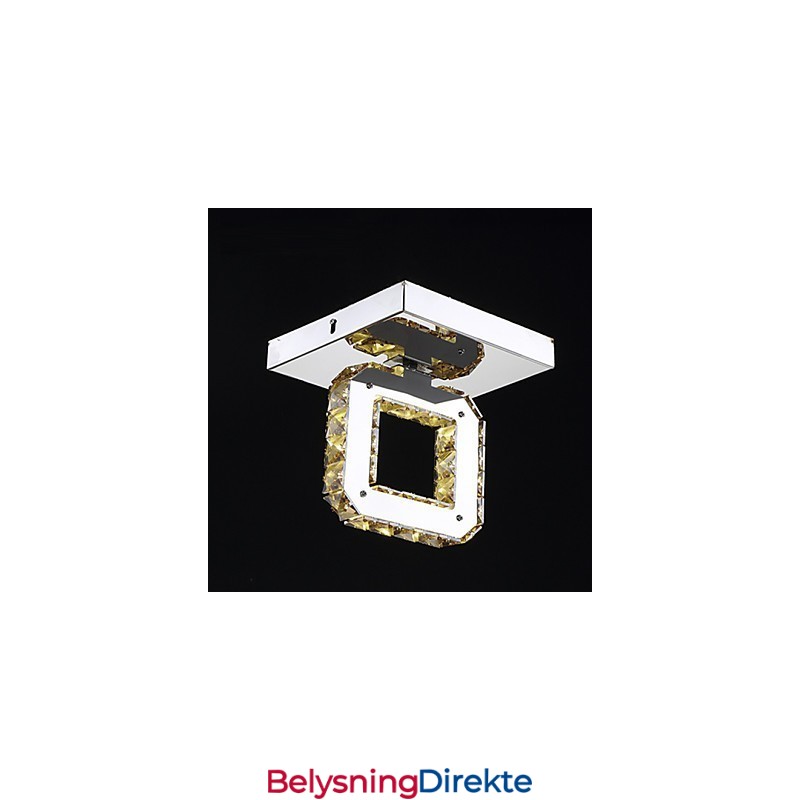 Moderne Samtidskunst Krystall Metall Innfelt