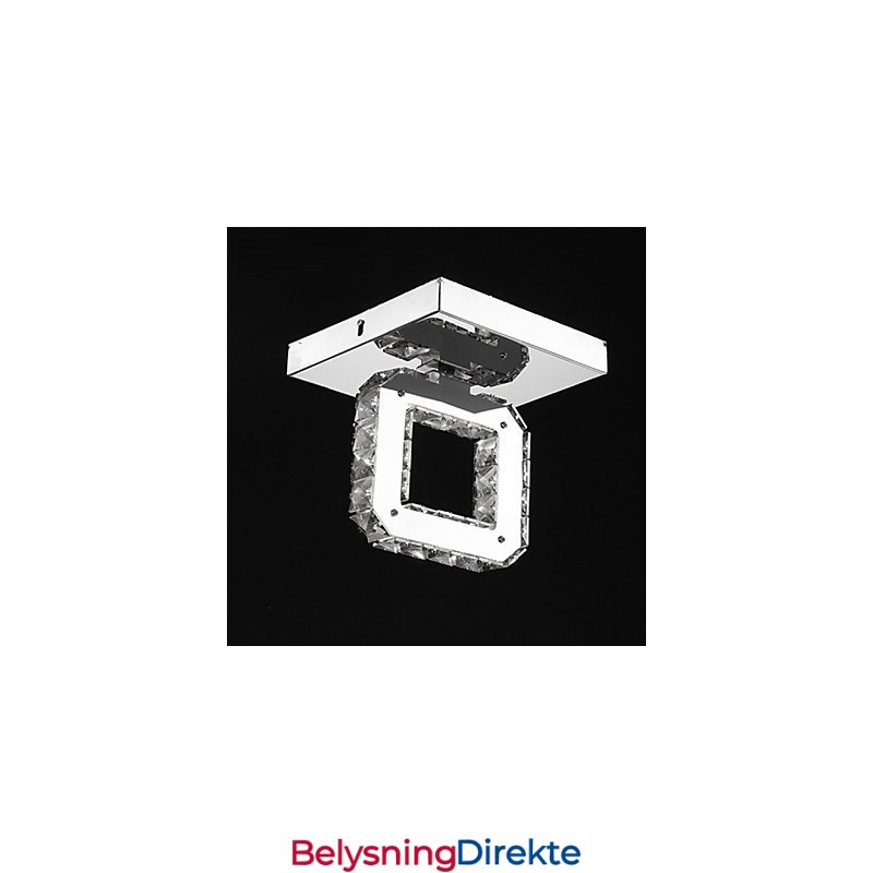 Moderne Samtidskunst Krystall Metall Innfelt