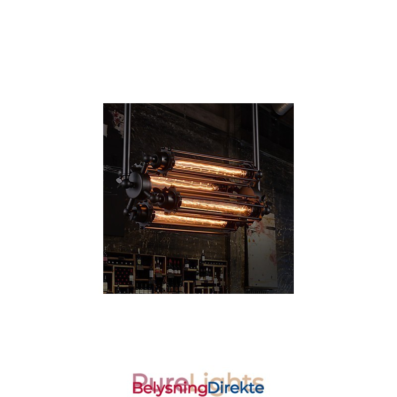 Rustikk Lodge Retro Mini-Stil Galvanisert Metalllysekrone