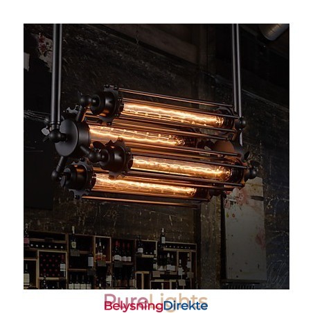 Rustikk Lodge Retro Mini-Stil Galvanisert Metalllysekrone