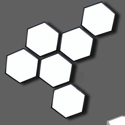 Absorber Kuppellys Sekskantet Geometri Lyslampe