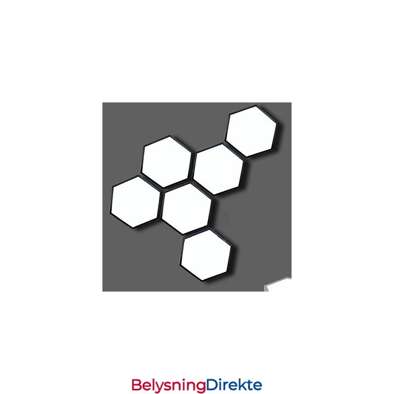 Absorber Kuppellys Sekskantet Geometri Lyslampe
