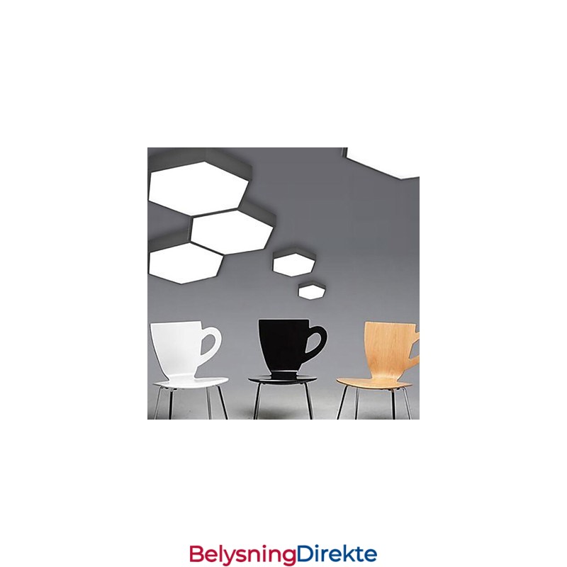 Absorber Kuppellys Sekskantet Geometri Lyslampe