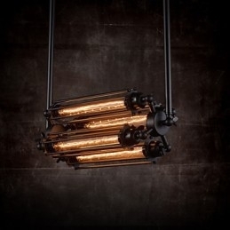 Rustikk Lodge Retro Mini-Stil Galvanisert Metalllysekrone