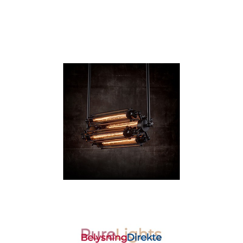 Rustikk Lodge Retro Mini-Stil Galvanisert Metalllysekrone