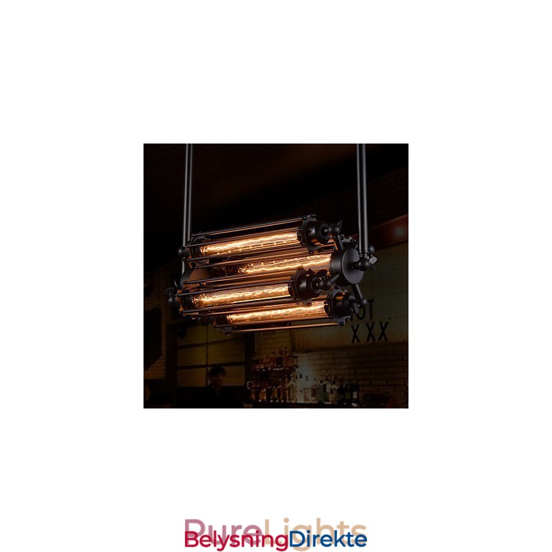 Rustikk Lodge Retro Mini-Stil Galvanisert Metalllysekrone