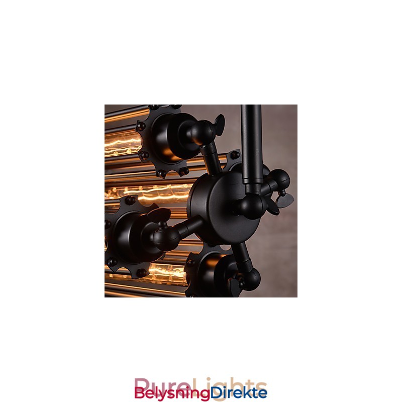 Rustikk Lodge Retro Mini-Stil Galvanisert Metalllysekrone