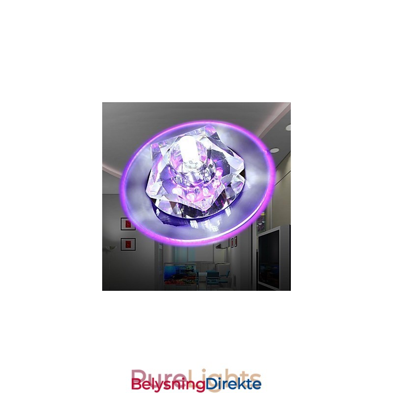 Moderne Samtids Krystall Krom Krystall Innfelt Montering