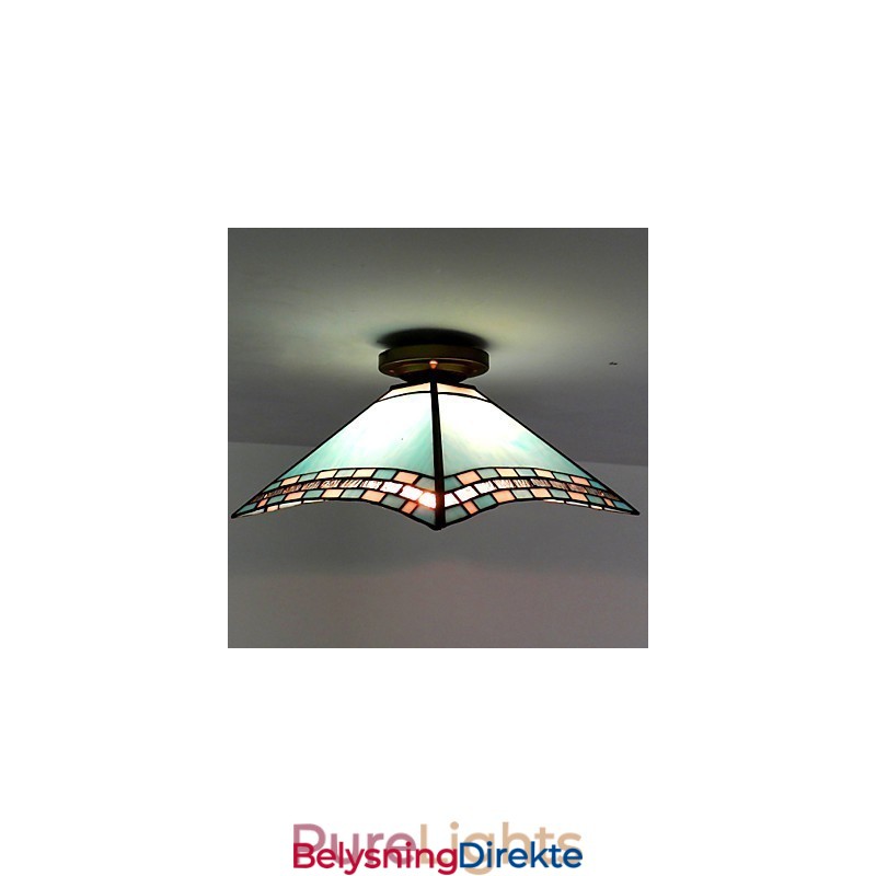 29,5 Cm Middelhavsveranda Med Svalehale, Absorberende Kuppellampe