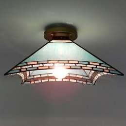 29,5 Cm Middelhavsveranda Med Svalehale, Absorberende Kuppellampe