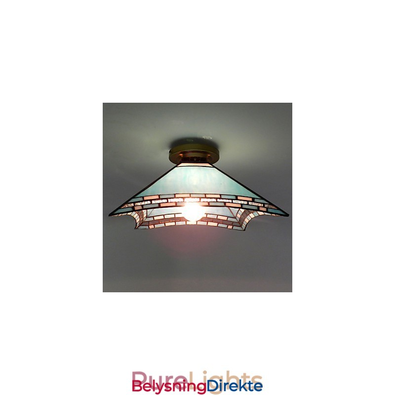 29,5 Cm Middelhavsveranda Med Svalehale, Absorberende Kuppellampe