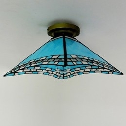 29,5 Cm Middelhavsveranda Med Svalehale, Absorberende Kuppellampe