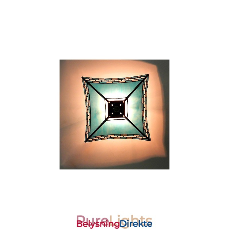 29,5 Cm Middelhavsveranda Med Svalehale, Absorberende Kuppellampe