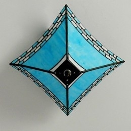 29,5 Cm Middelhavsveranda Med Svalehale, Absorberende Kuppellampe